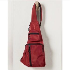 Free People Movement Sprinter Sprinter Sling Bag, Crimson, NWT